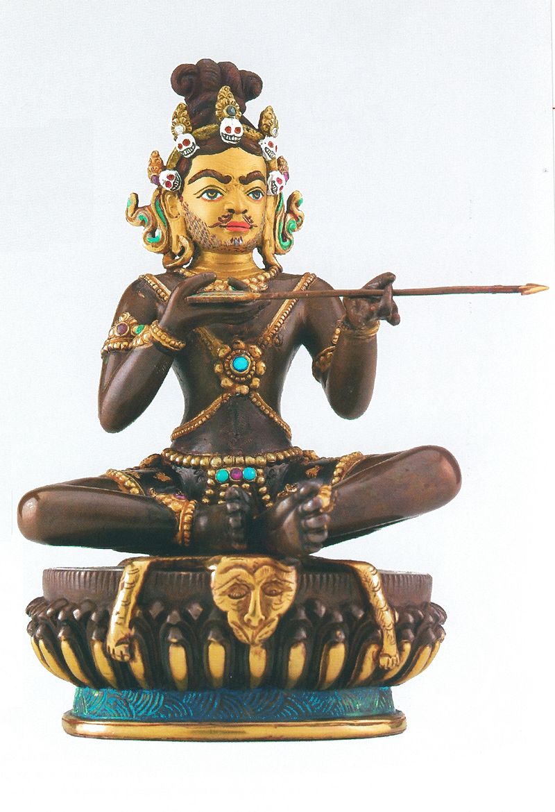 Shiva-Shakti afbeeldingen waarbij zij in één lichaam vertegenwoordigd zijn 