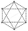 Symbol Wind: Zes rokerige bollen aan punten van Davidster driehoeken - TantraTempel